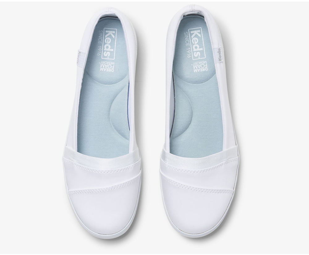 Keds Slip Ons Damen Weiß - Carmel - OKQ-528706